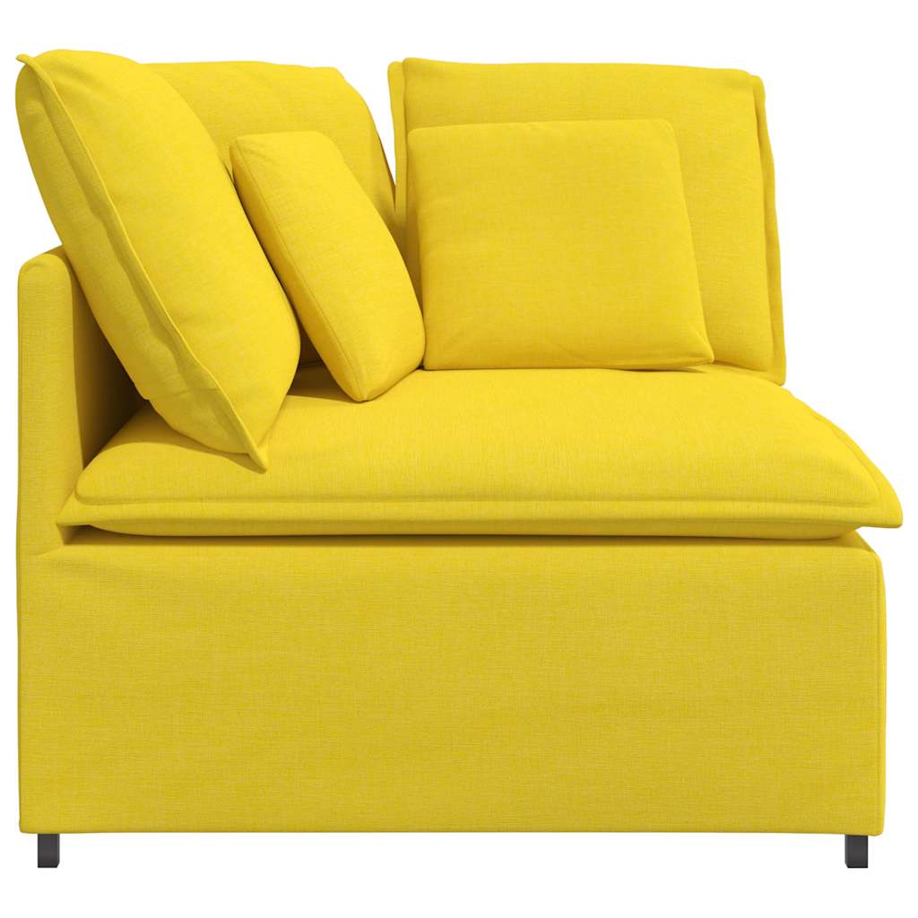modulsofa hjørnemodul med hynder 100 cm lysegul