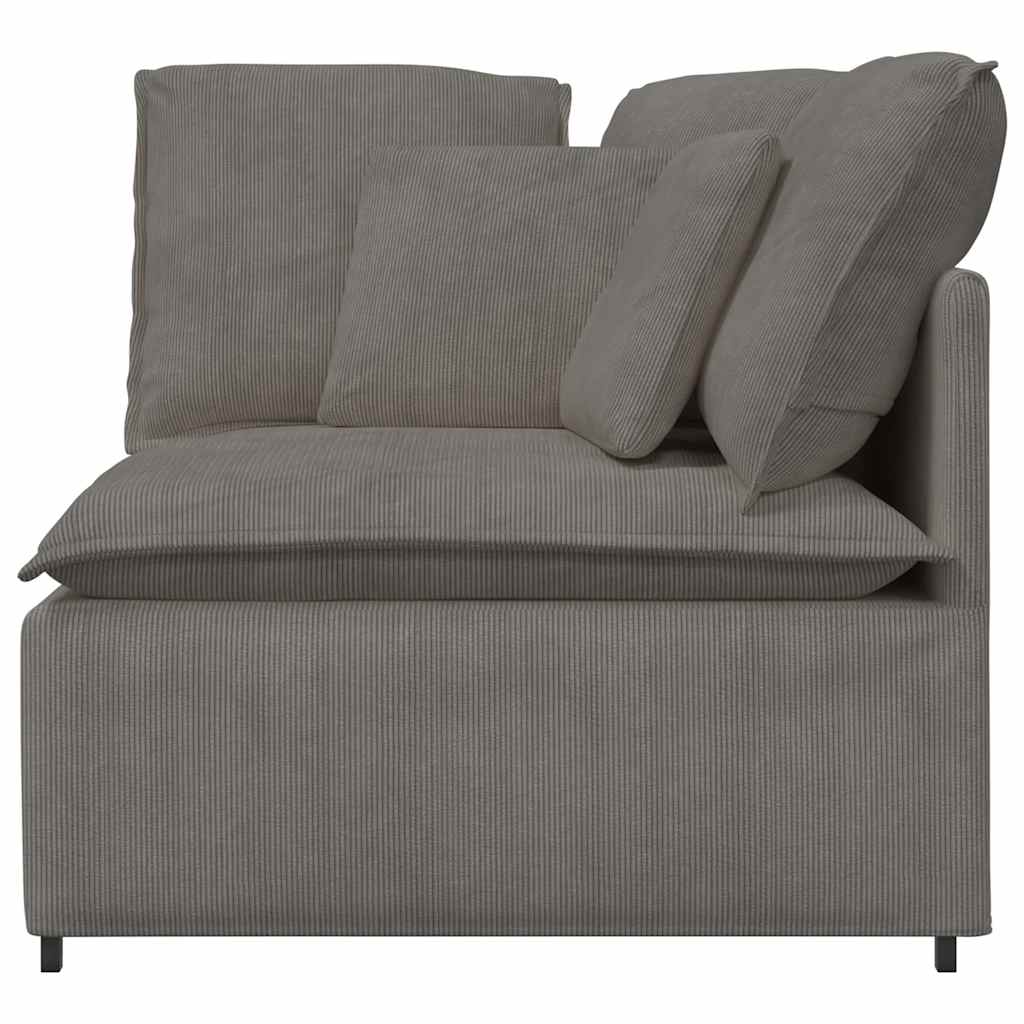 modulsofa hjørnemodul med hynder 100 cm lysegrå