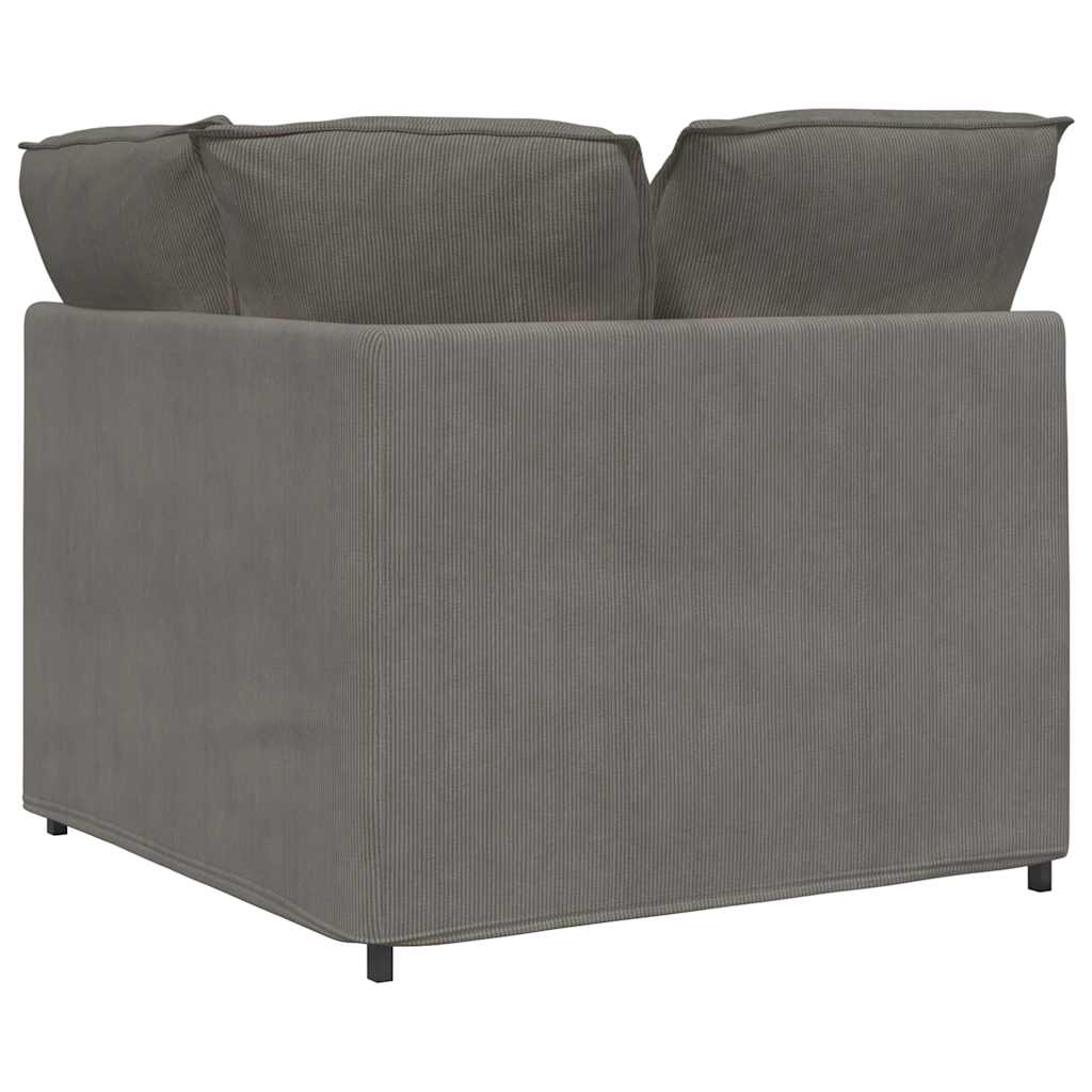 modulsofa hjørnemodul med hynder 100 cm lysegrå