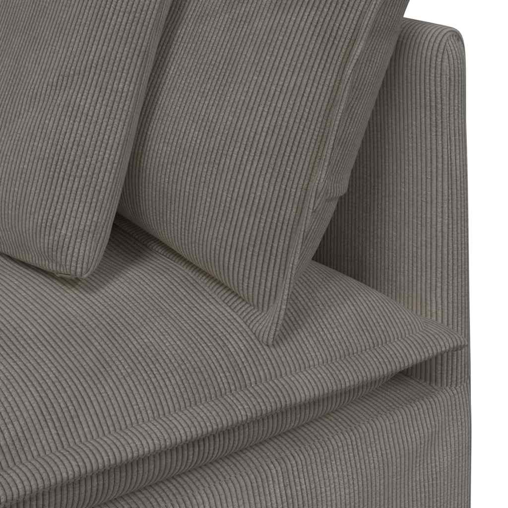 modulsofa hjørnemodul med hynder 100 cm lysegrå