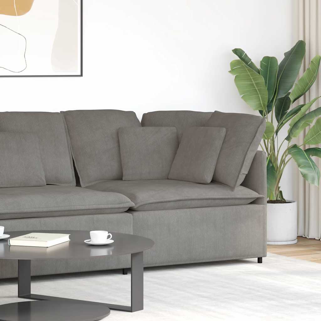 modulsofa hjørnemodul med hynder 100 cm lysegrå