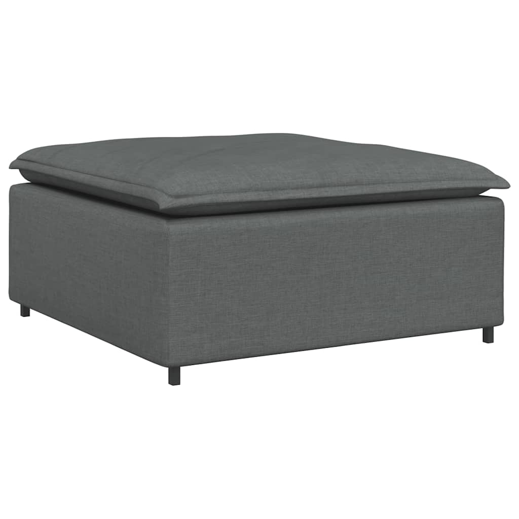 modulær sofa fodskammel modul mørkegrå 100x100x48 cm