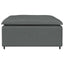 modulær sofa fodskammel modul mørkegrå 100x100x48 cm