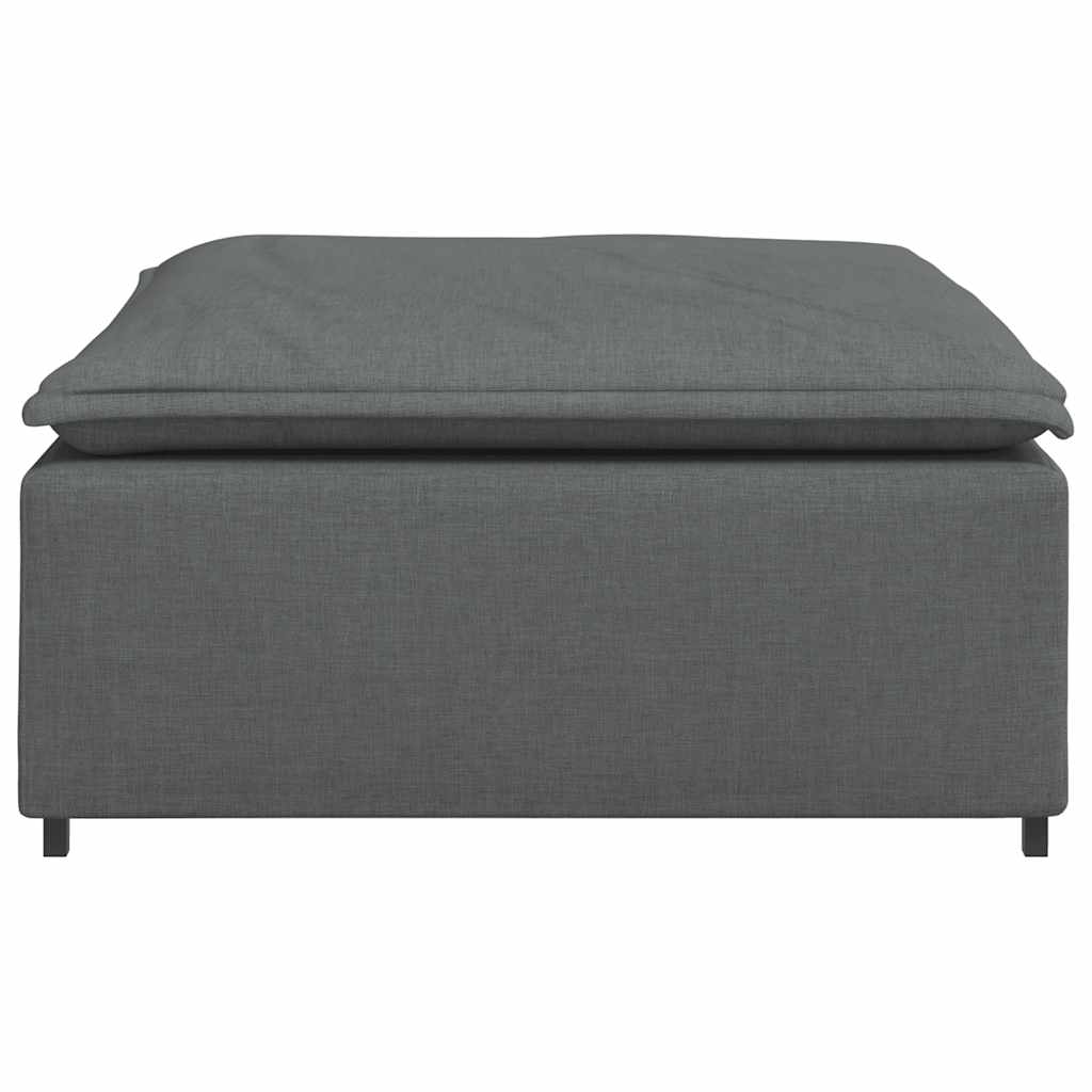 modulær sofa fodskammel modul mørkegrå 100x100x48 cm