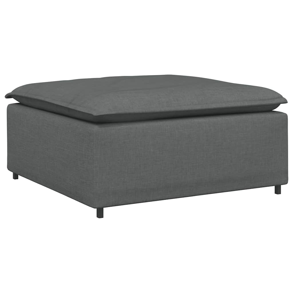 modulær sofa fodskammel modul mørkegrå 100x100x48 cm