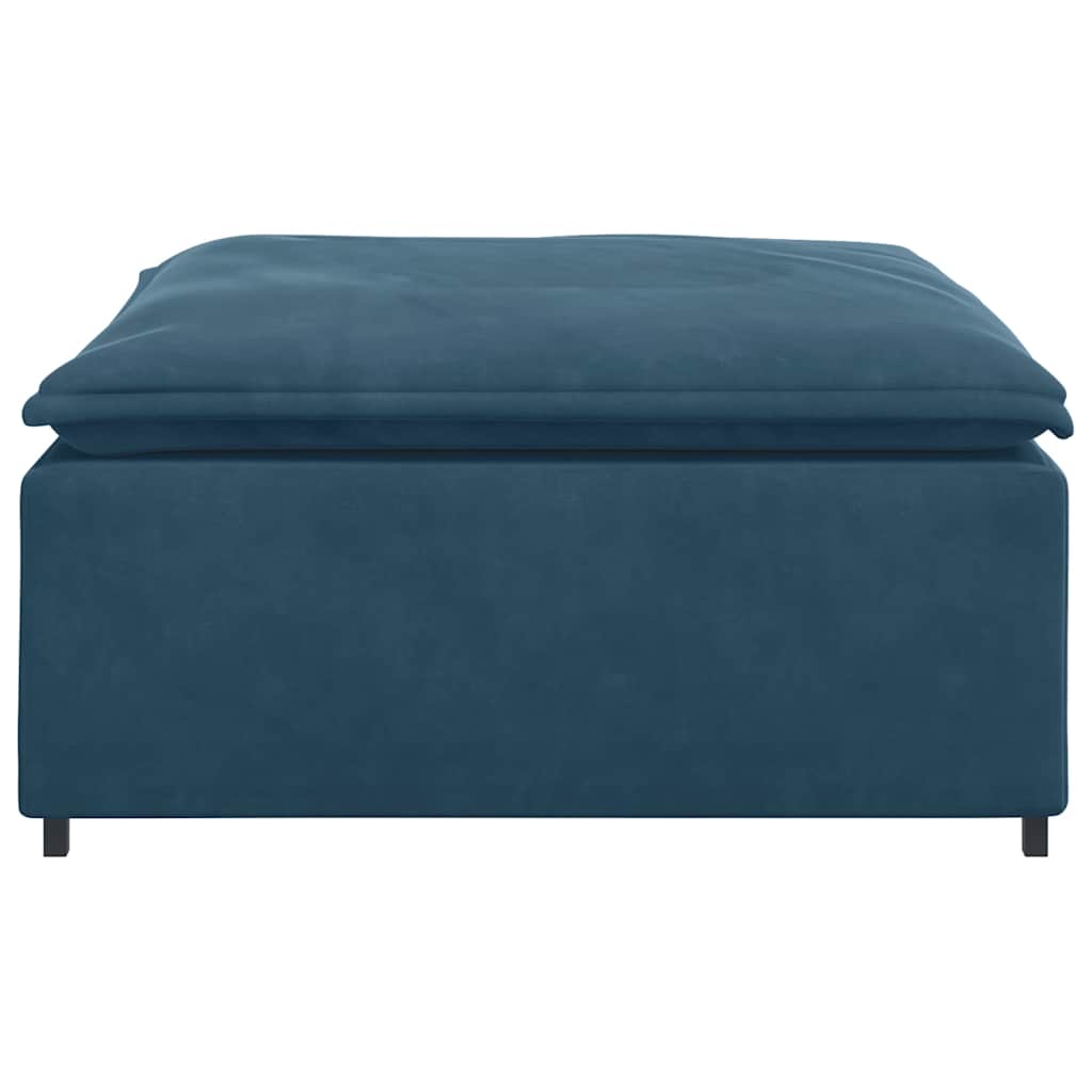 modulær sofa fodskammel modul 100x100x48 cm blå