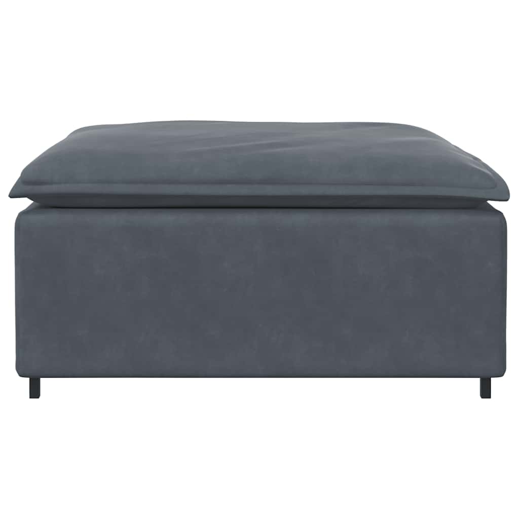 modulær sofa fodskammel modul 100x100x48 cm mørkegrå