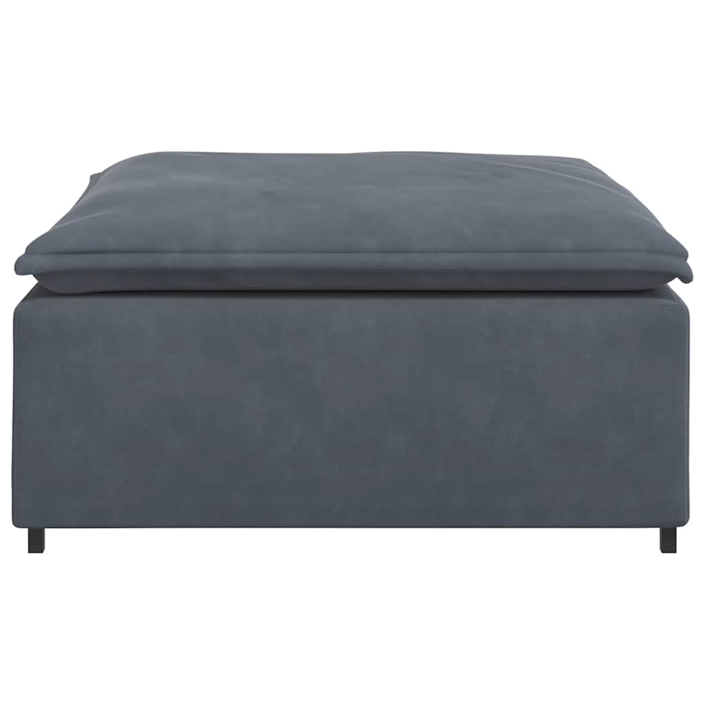 modulær sofa fodskammel modul 100x100x48 cm mørkegrå