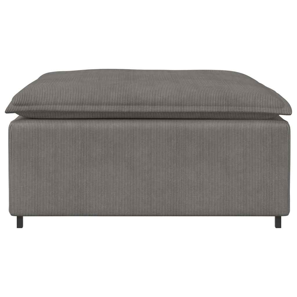 modulær sofa fodskammel modul 100x100x48 cm lysegrå