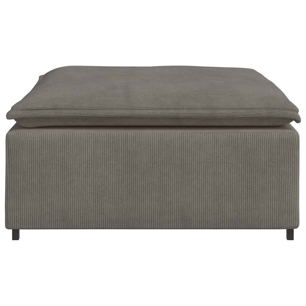 modulær sofa fodskammel modul 100x100x48 cm lysegrå