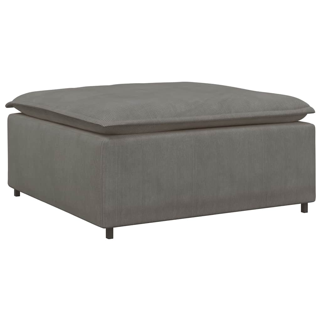 modulær sofa fodskammel modul 100x100x48 cm lysegrå