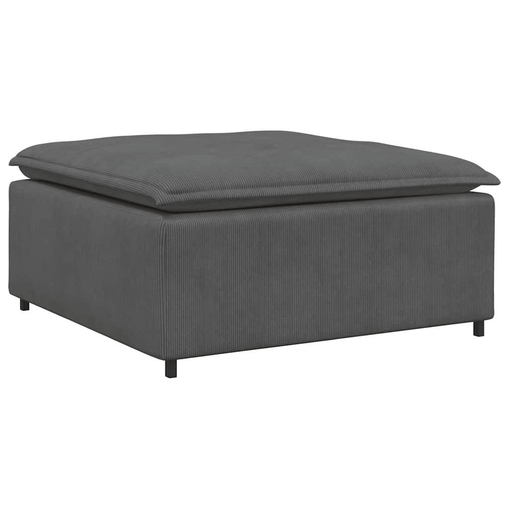modulær sofa fodskammel modul 100x100x48 cm mørkegrå