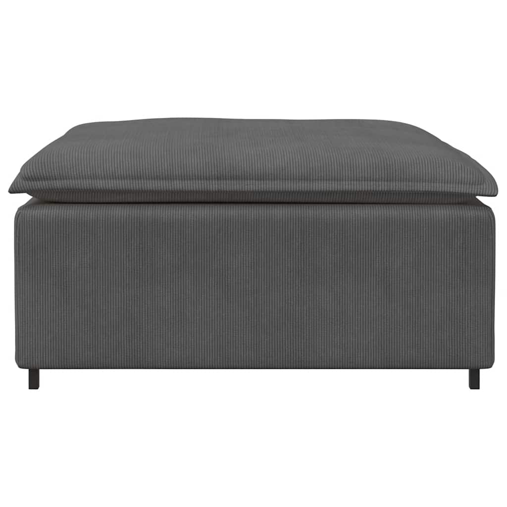 modulær sofa fodskammel modul 100x100x48 cm mørkegrå
