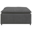 modulær sofa fodskammel modul 100x100x48 cm mørkegrå