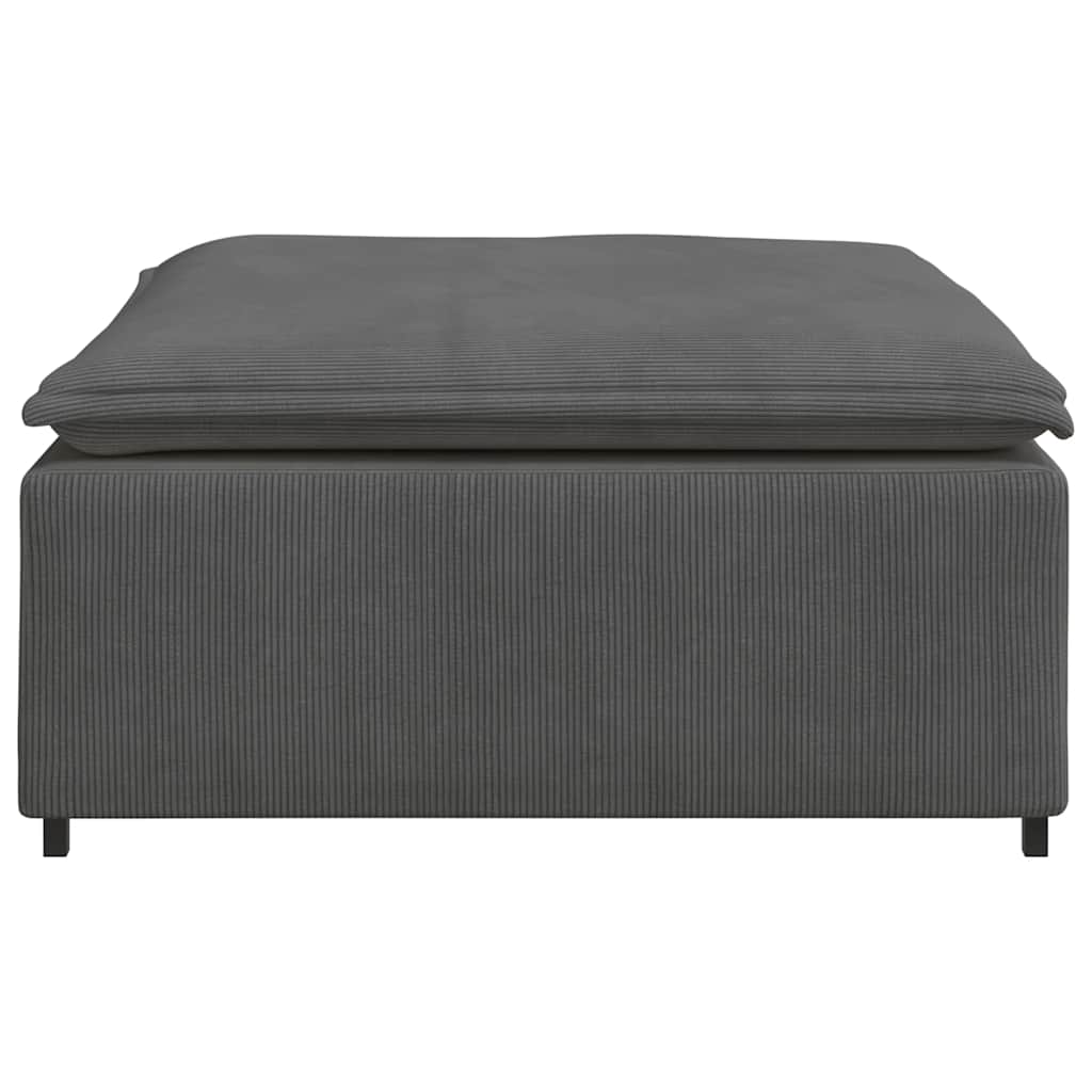 modulær sofa fodskammel modul 100x100x48 cm mørkegrå
