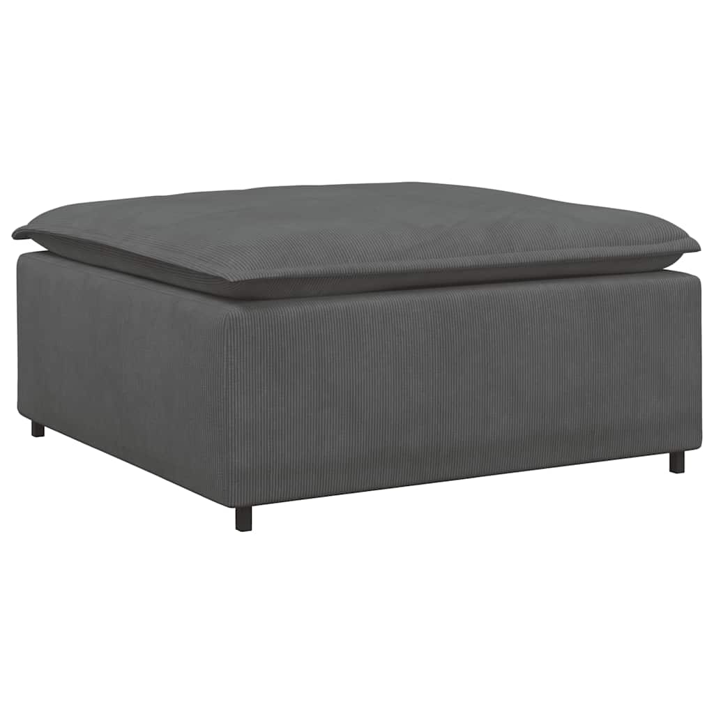 modulær sofa fodskammel modul 100x100x48 cm mørkegrå