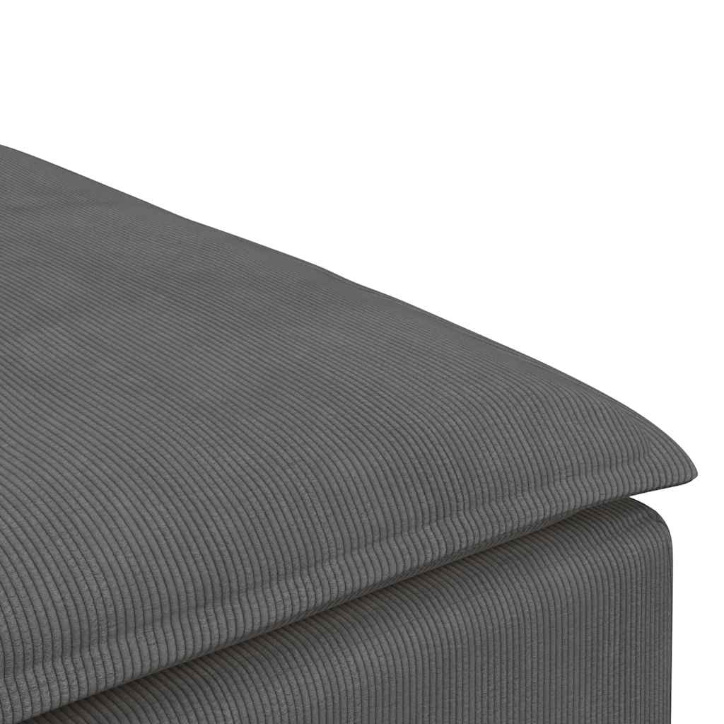 modulær sofa fodskammel modul 100x100x48 cm mørkegrå