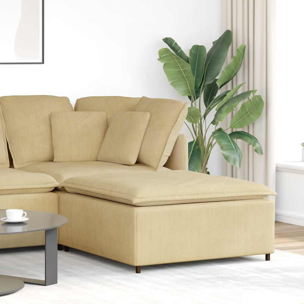 modulær sofa fodskammel modul 100x100x48 cm grågrøn