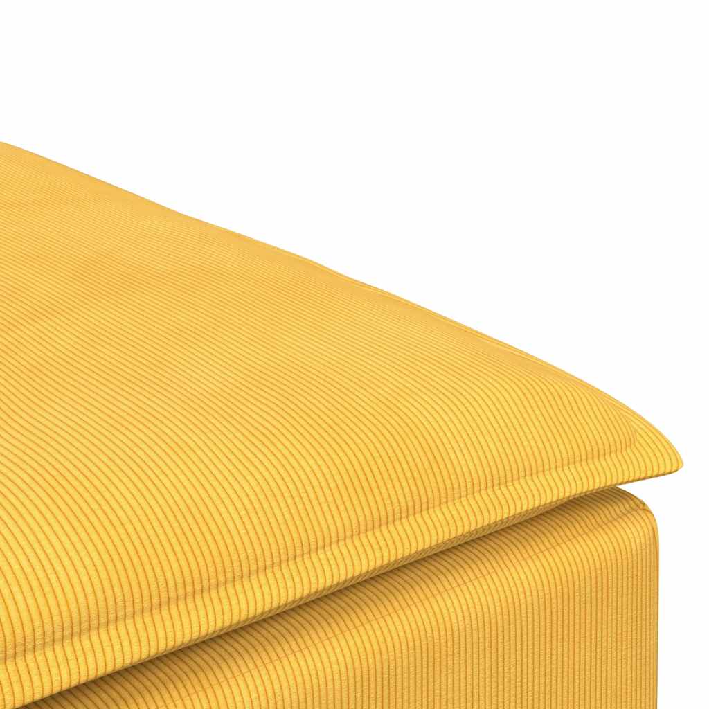 modulær sofa fodskammel modul 100x100x48 cm lysegul