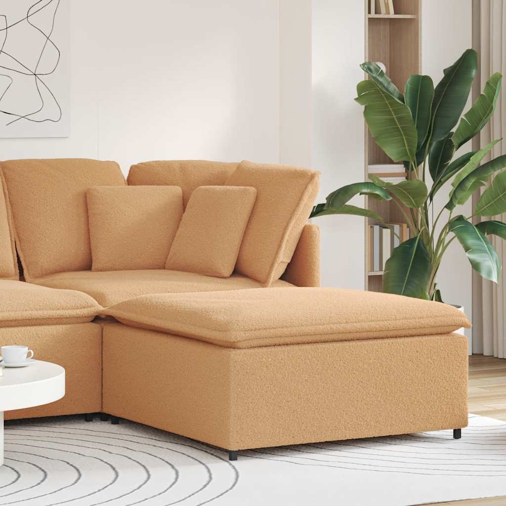 modulær sofa fodskammel modul 100x100x48 cm beige