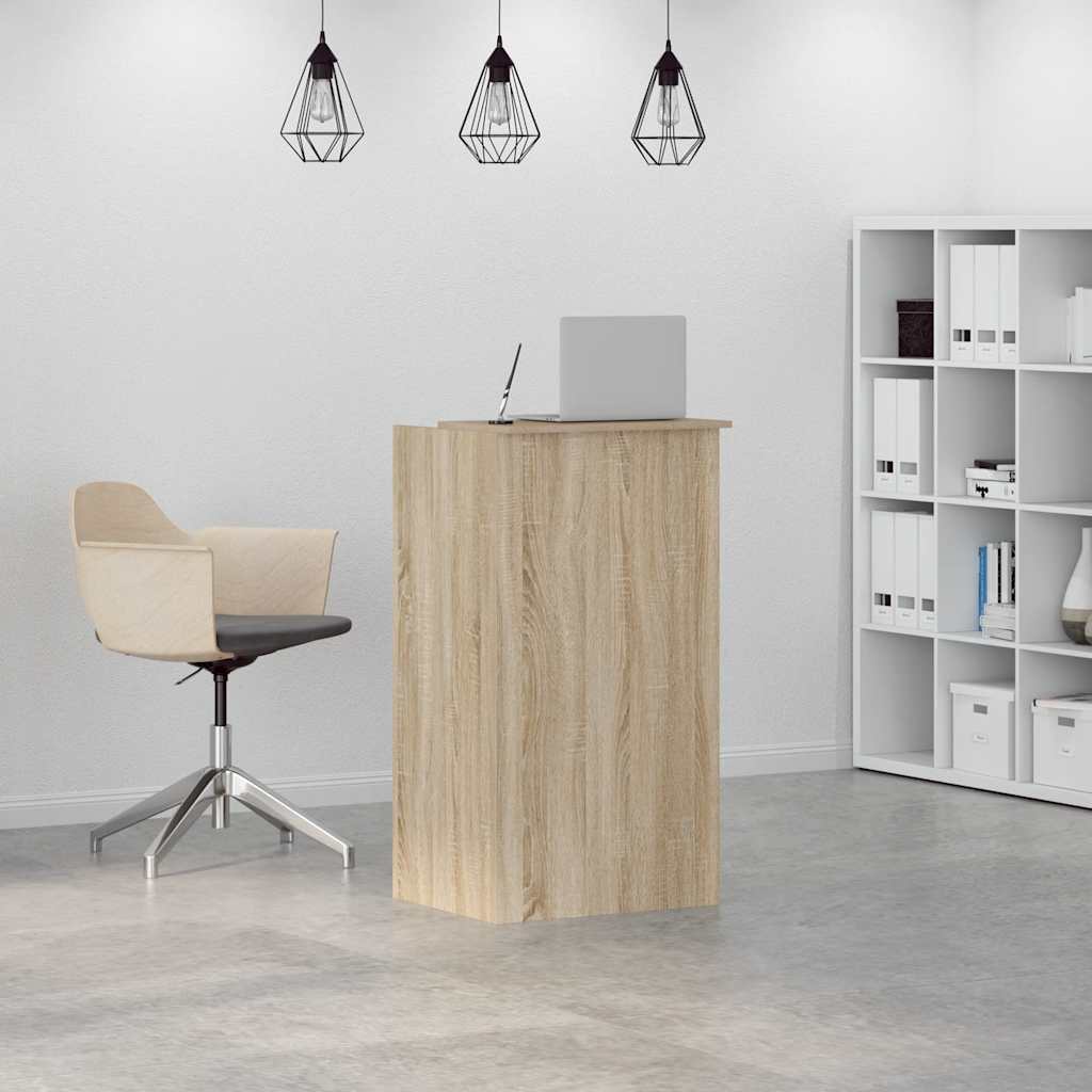 receptionsdisk Sonoma eg 55x50x103,5 cm konstrueret træ