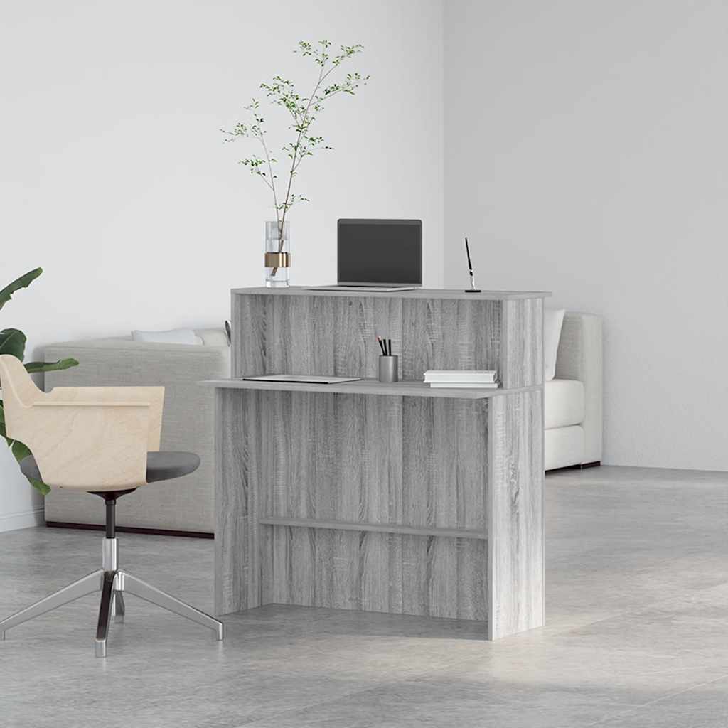 receptionsskranke grå sonoma 100x50x103,5 cm konstrueret træ