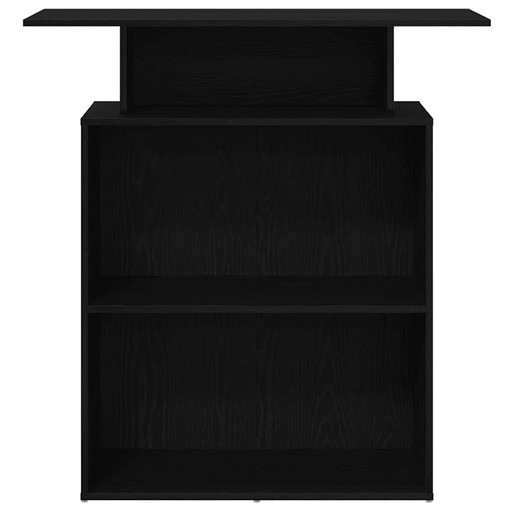 receptionsdisk sort 100x40x104 cm konstrueret træ