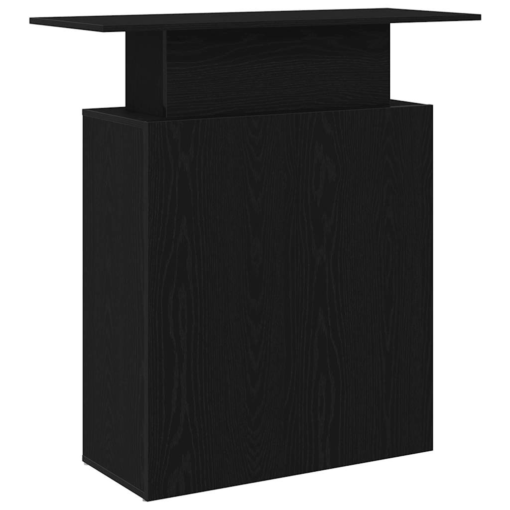 receptionsdisk sort 100x40x104 cm konstrueret træ