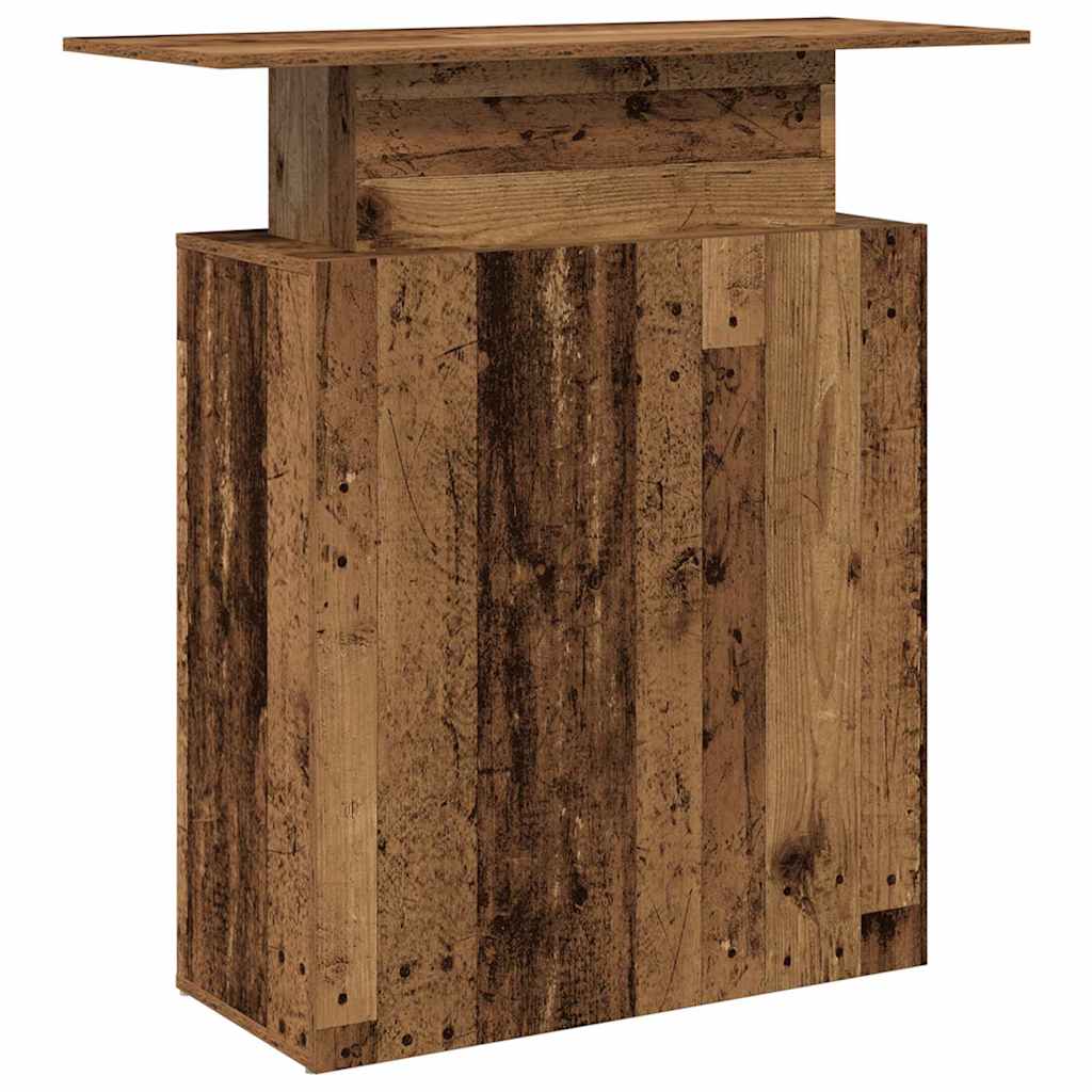 receptionsskranke 100x40x104 cm konstrueret træ antikt træ