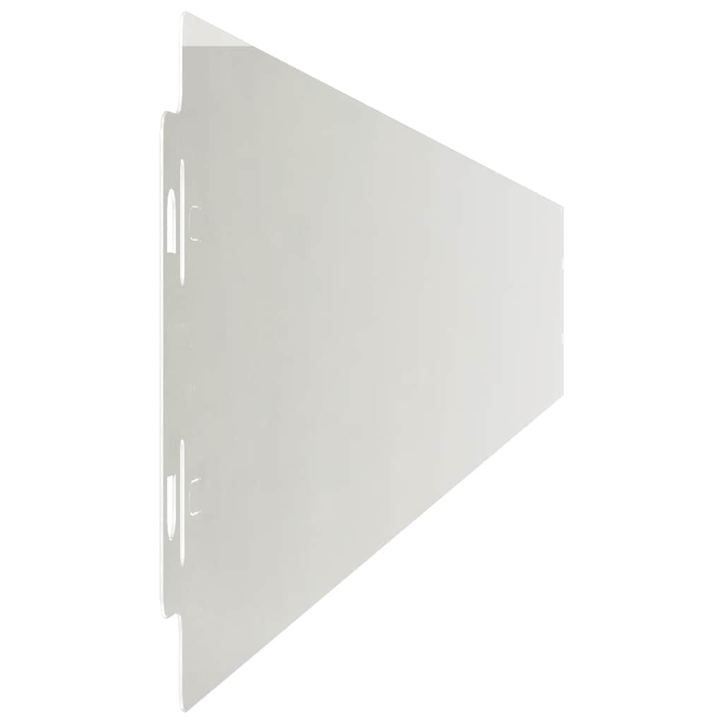 Plænekant 10 stk. 10 x 103 cm Rustfrit stål Sølv