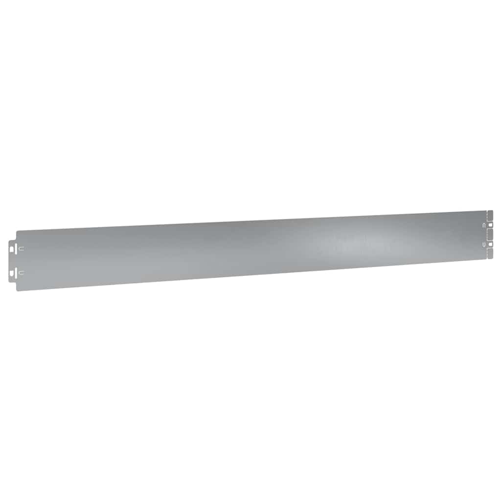 Plænekant 10 stk. 10 x 103 cm Galvaniseret stål Sølv