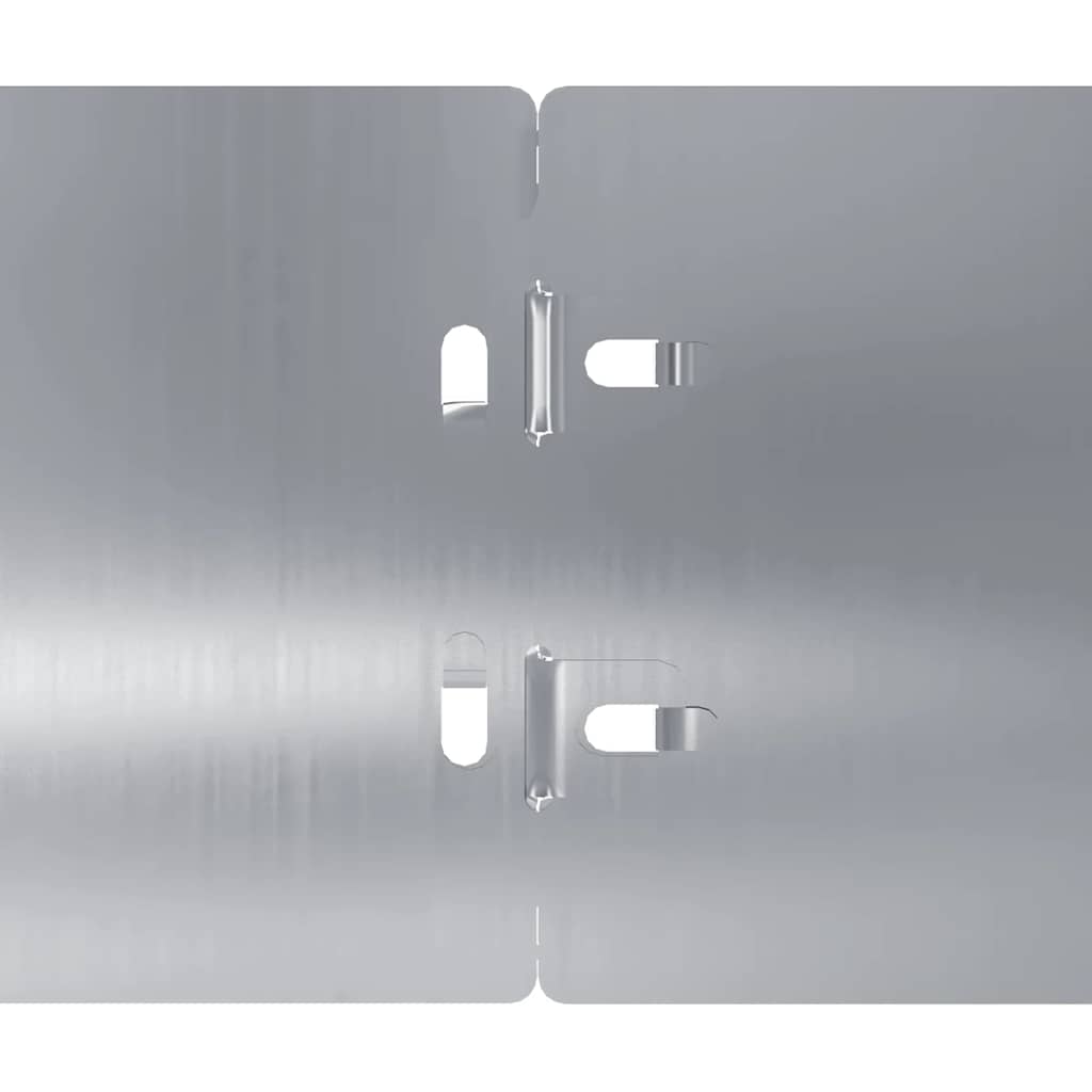 Plænekant 50 stk. 10 x 103 cm Galvaniseret stål Sølv