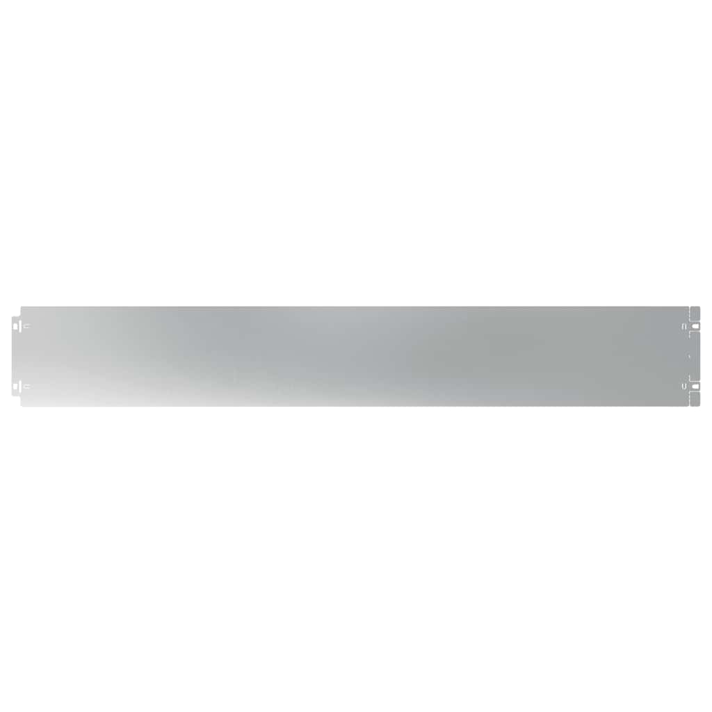 Plænekant 10 stk. 15 x 103 cm Galvaniseret stål Sølv