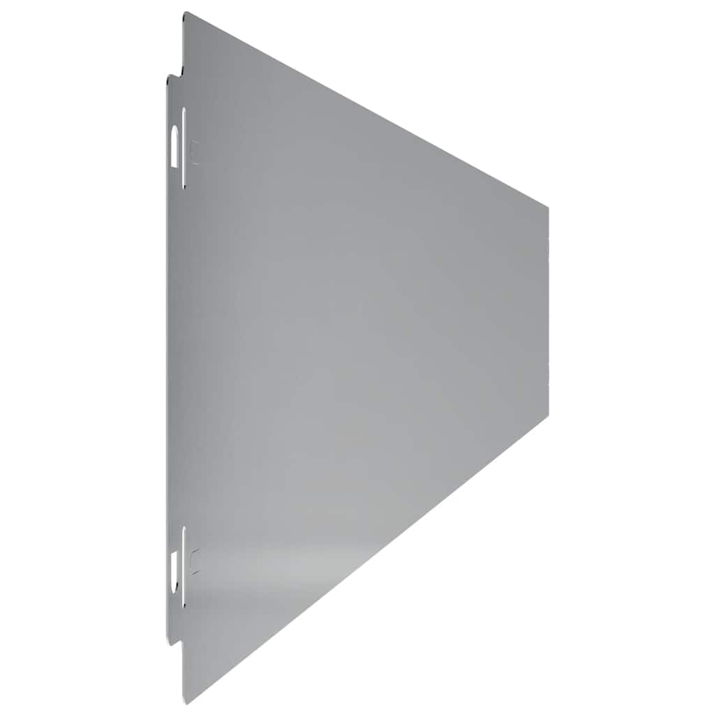 Plænekant 10 stk. 15 x 103 cm Galvaniseret stål Sølv