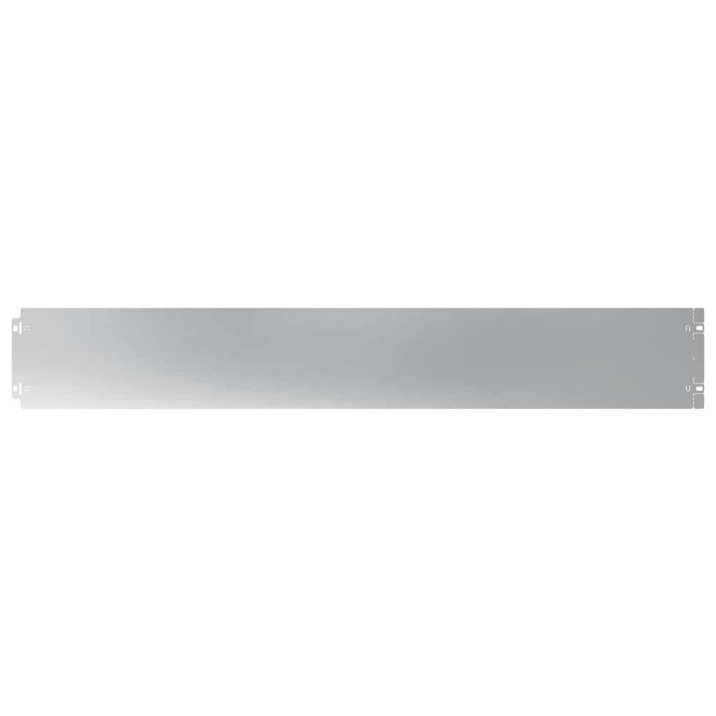 Plænekant 50 stk. 15 x 103 cm Galvaniseret stål Sølv