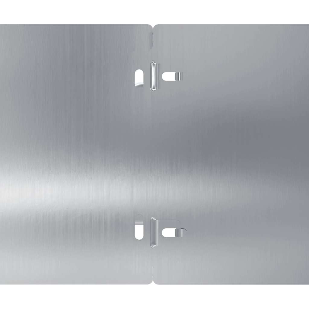 Plænekant 50 stk. 15 x 103 cm Galvaniseret stål Sølv