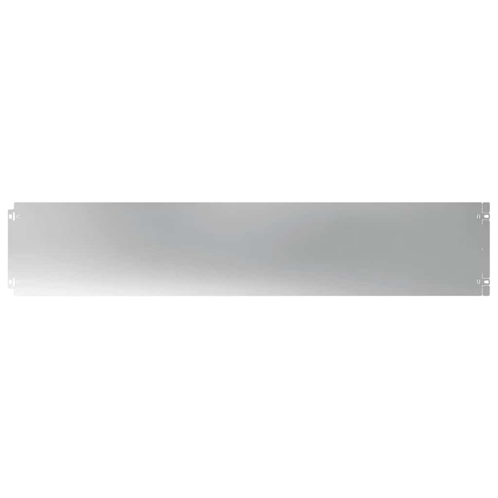 Plænekant 10 stk. 20 x 103 cm Galvaniseret stål Sølv
