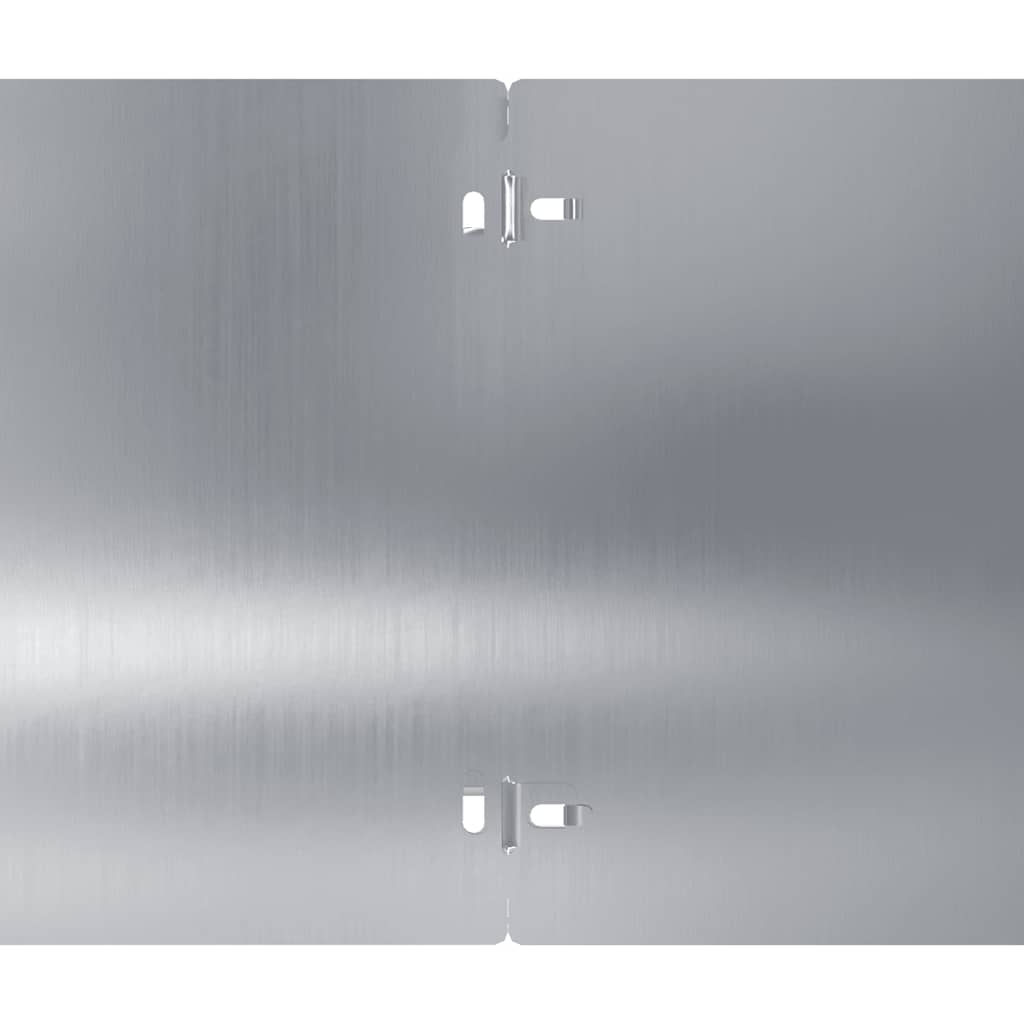 Plænekant 10 stk. 20 x 103 cm Galvaniseret stål Sølv