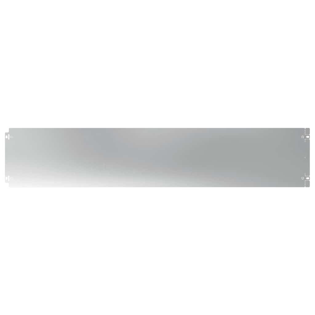 Plænekant 30 stk. 20 x 103 cm Galvaniseret stål Sølv