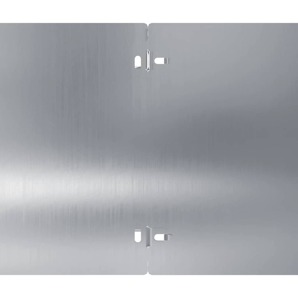 Plænekant 30 stk. 20 x 103 cm Galvaniseret stål Sølv