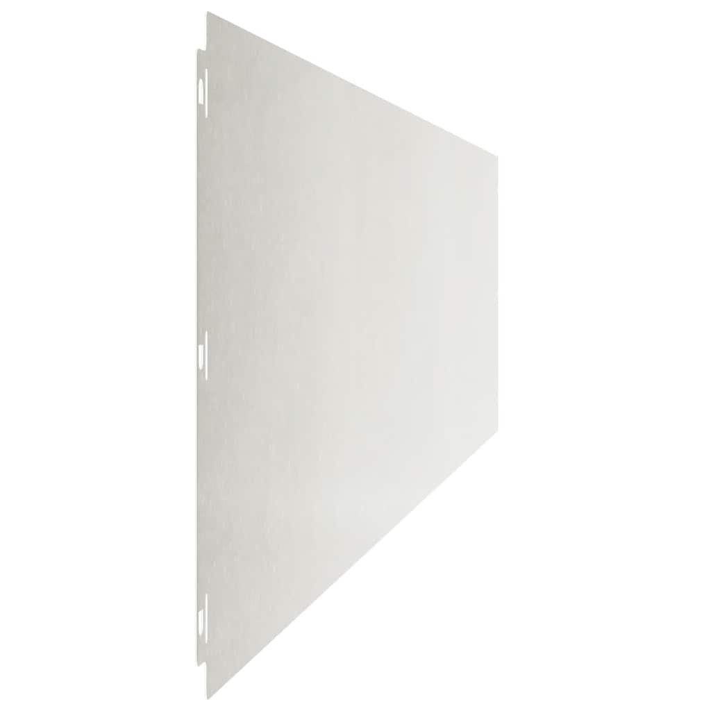 Plænekant 10 stk. 25 x 103 cm Rustfrit stål Sølv
