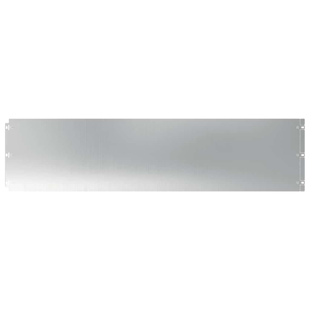 Plænekant 10 stk. 25 x 103 cm Galvaniseret stål Sølv