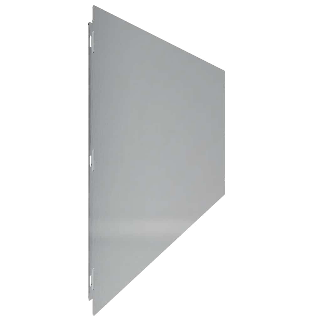 Plænekant 10 stk. 25 x 103 cm Galvaniseret stål Sølv