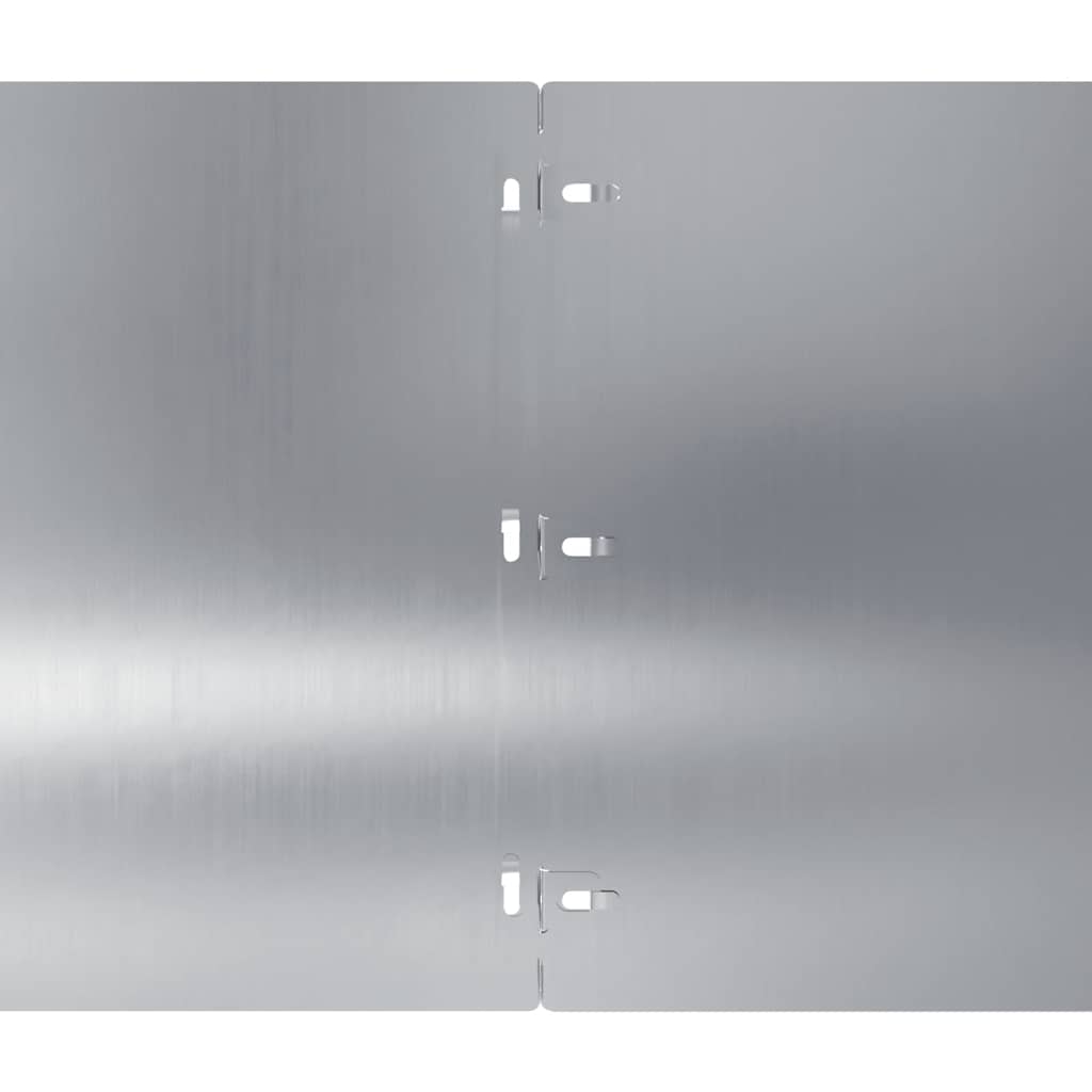 Plænekant 10 stk. 25 x 103 cm Galvaniseret stål Sølv
