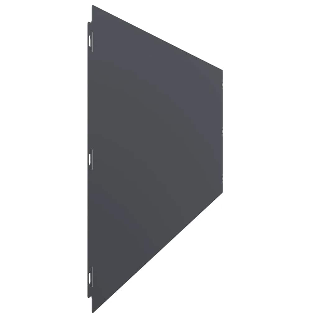 Plænekant 20 stk. 25 x 103 cm Koldvalset stål Antracit