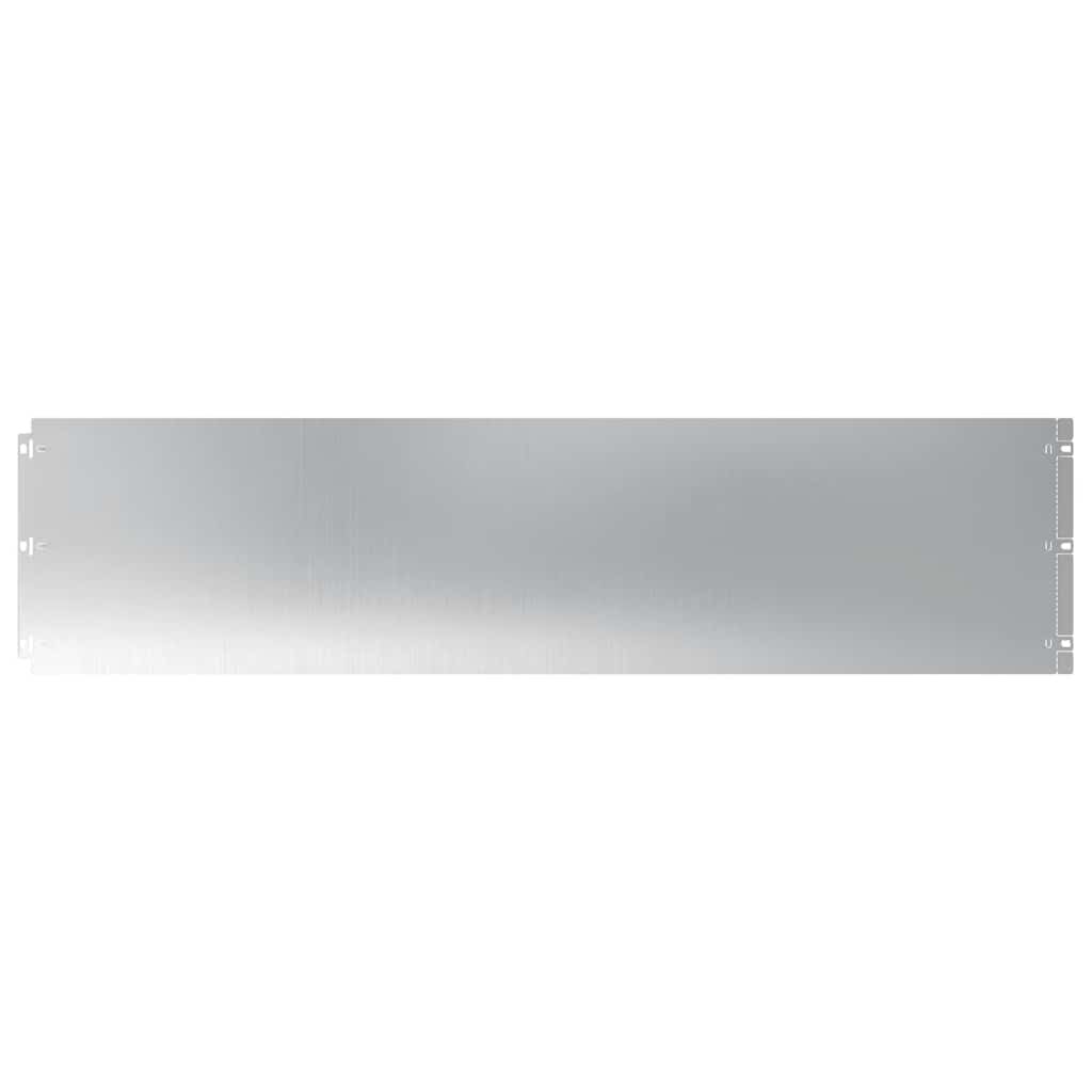 Plænekant 20 stk. 25 x 103 cm Galvaniseret stål Sølv