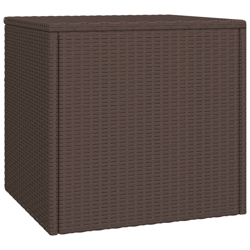 sideborde 3 stk. til haven polyrattan brun