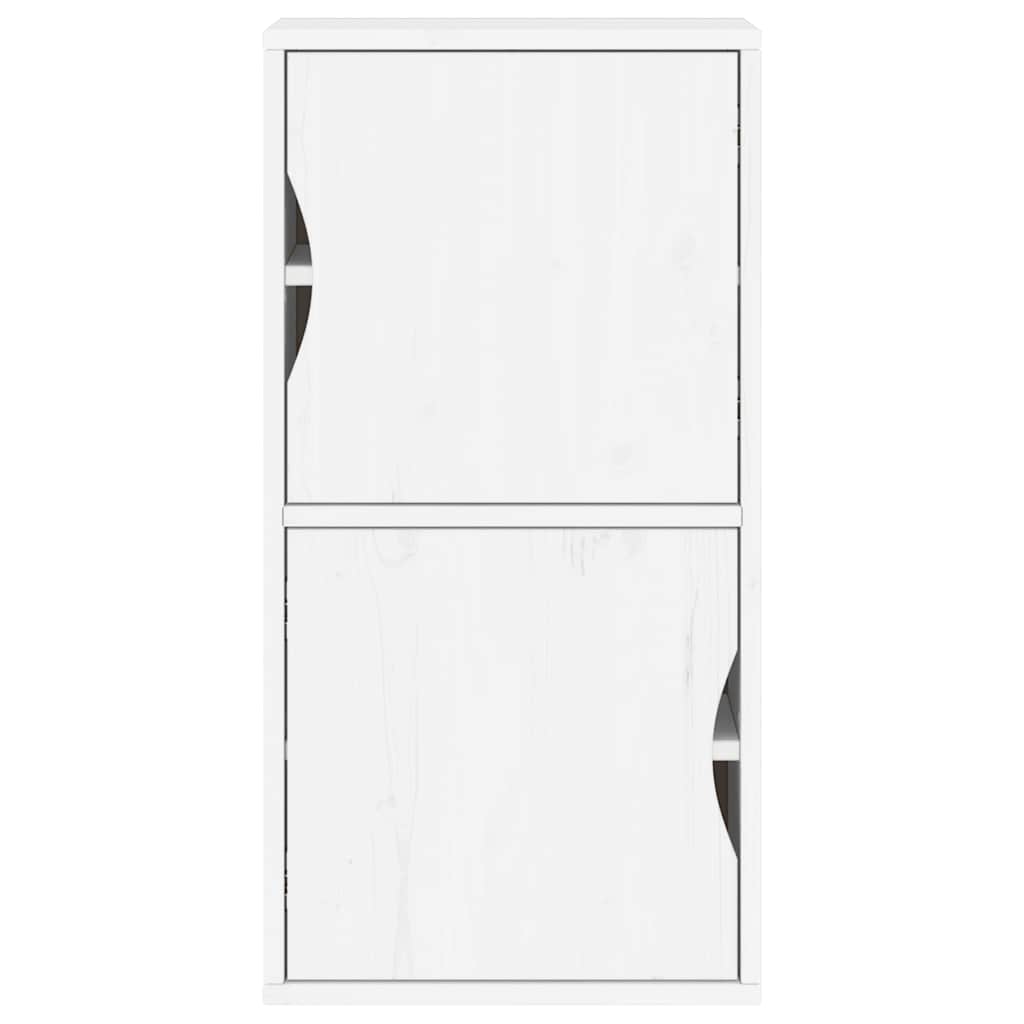 sideskab ODDA 40x24x79 cm massivt fyrretræ hvid