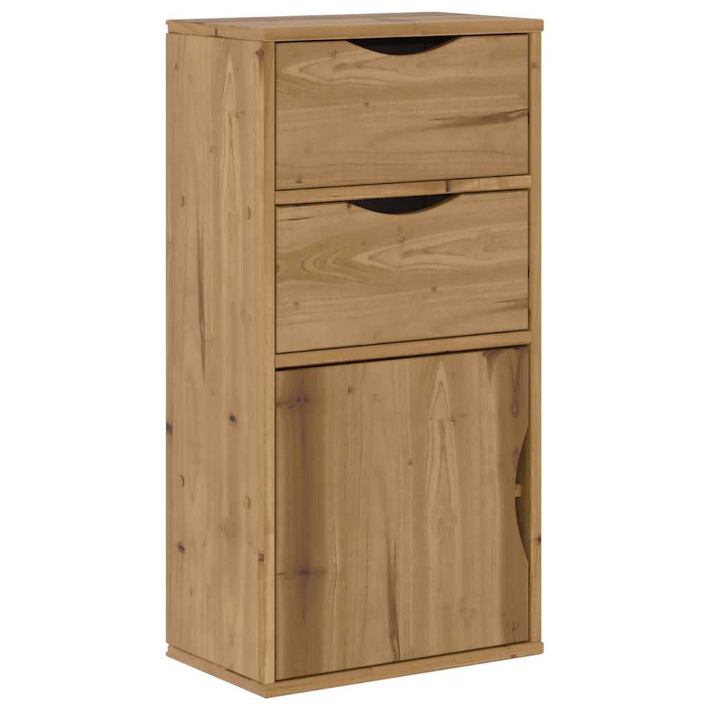 sideskab ODDA med skuffer 40x24x79 cm massivt fyrretræ