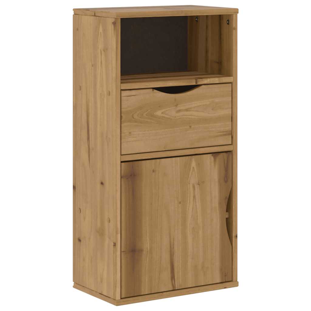 sideskab ODDA med skuffe 40x24x79 cm massivt fyrretræ